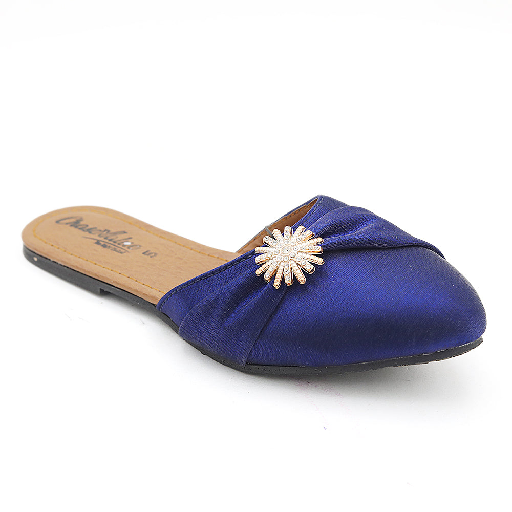 Girls Backless Slipper - Navy Blue, Kids, Girls Slippers, Chase Value, Chase Value