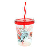 450 CC Pipetli Bardak Desenli Araba - Red, Home & Lifestyle, Glassware & Drinkware, Chase Value, Chase Value
