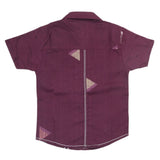 Boys Half Sleeves Casual Shirt - Purple, Kids, Boys Shirts, Chase Value, Chase Value