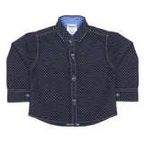 Newborn Full Sleeves Casual Shirt - Navy Blue, Kids, NB Boys Shirts And T-Shirts, Chase Value, Chase Value