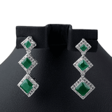 Women's Fancy Earrings - Green - test-store-for-chase-value