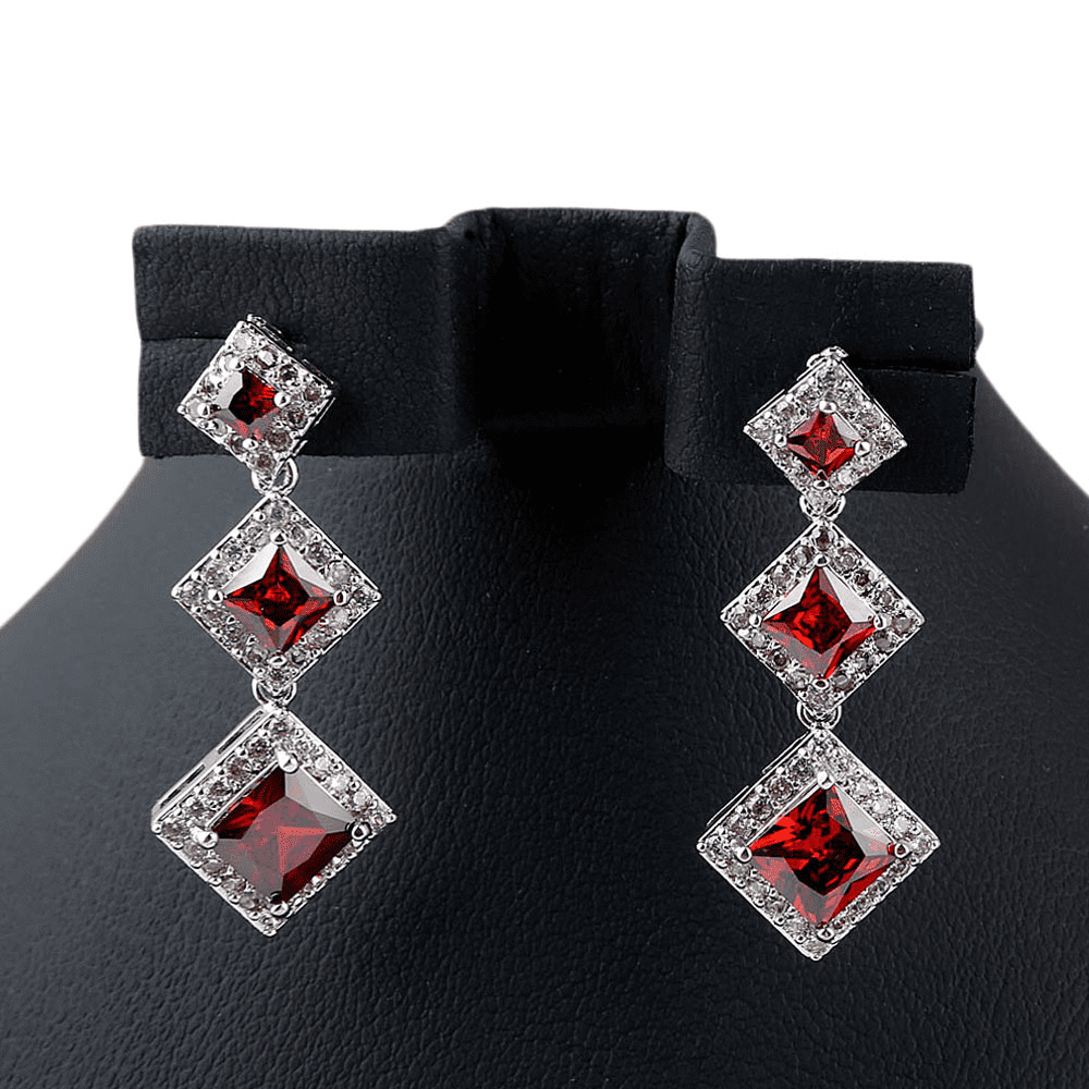 Women's Fancy Earrings - Red - test-store-for-chase-value