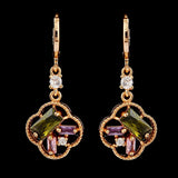 Women's Zarqoon Ear Tops - Golden - Green, Women, Earrings & Tops, Chase Value, Chase Value