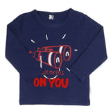 Boys Full Sleeves T-Shirt - Navy Blue, Kids, Boys T-Shirts, Chase Value, Chase Value