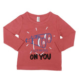 Boys Full Sleeves T-Shirt - Peach, Kids, Boys T-Shirts, Chase Value, Chase Value