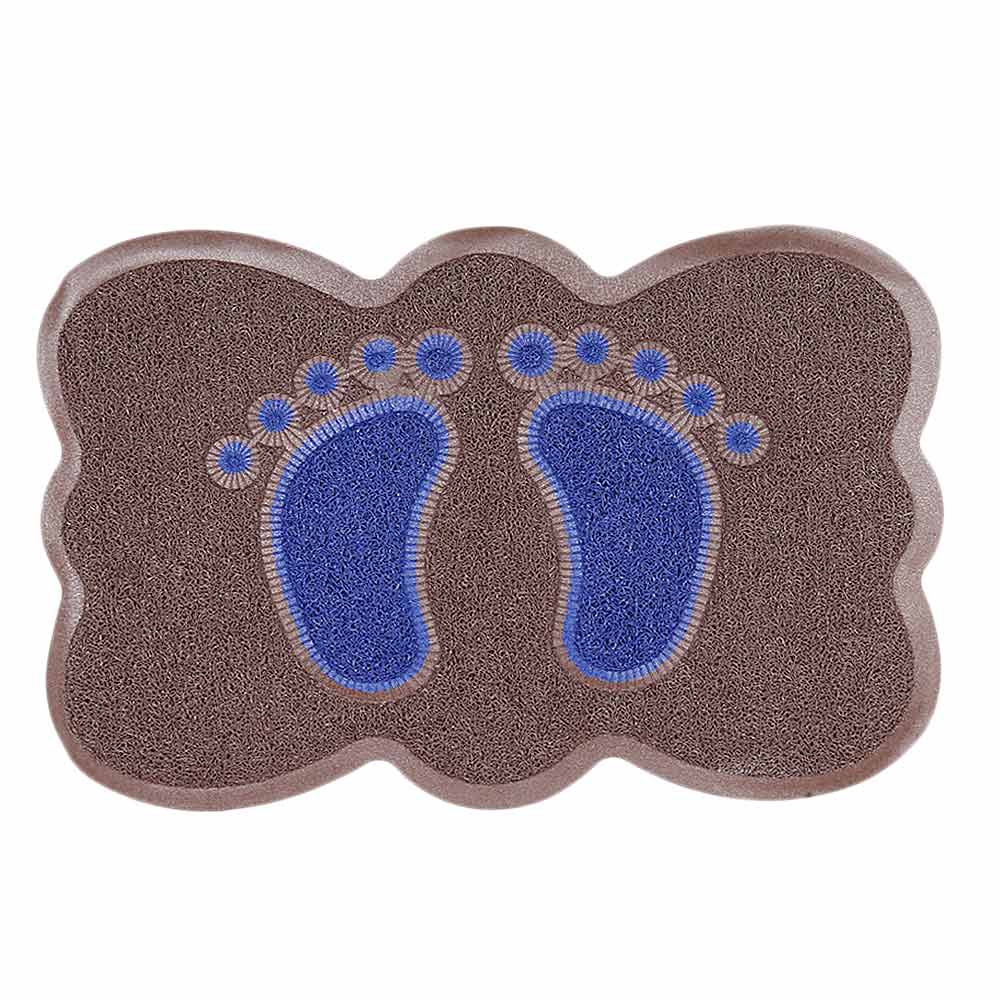PVC Door Mat 14 x 22 - Brown, Home & Lifestyle, Mats, Chase Value, Chase Value