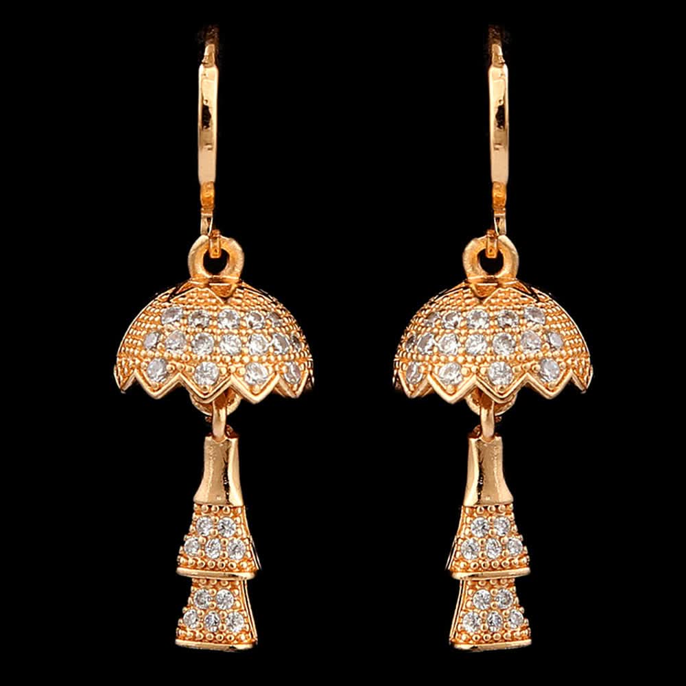Women's Jhumki - Golden, Women, Earrings & Tops, Chase Value, Chase Value