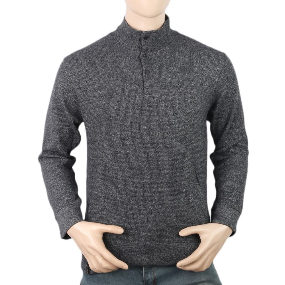 Men's Full Sleeves Fancy Jumper - Dark Grey, Men, Sweater and Sweat Shirts, Chase Value, Chase Value