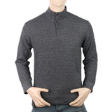 Men's Full Sleeves Fancy Jumper - Dark Grey, Men, Sweater and Sweat Shirts, Chase Value, Chase Value