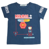 Boys Half Sleeves T-Shirt - Steel Blue, Kids, Boys T-Shirts, Chase Value, Chase Value