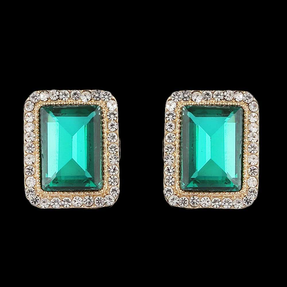 Women's Fancy Ear Tops - Green, Women, Earrings & Tops, Chase Value, Chase Value