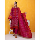 Erum Misha Printed Lawn 3 Pcs Unstitched Suit - 9, Women, 3Pcs Shalwar Suit, Erum Misha, Chase Value
