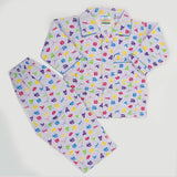 Boys Full Sleeves Night Suit - Purple, Kids, Boys Sets And Suits, Chase Value, Chase Value