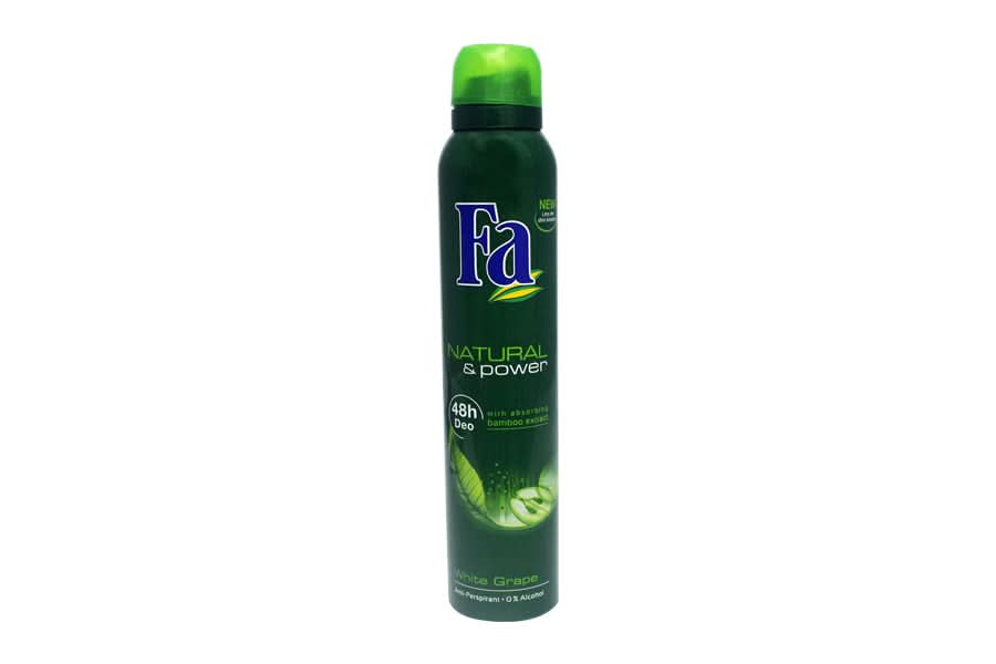 Fa Deodorant Spray Natural & Power 200ml, Beauty & Personal Care, Men Body Spray And Mist, Chase Value, Chase Value