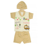 Newborn Boys Suits 3Pcs -Fawn, Kids, NB Boys Sets And Suits, Chase Value, Chase Value