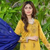 GUL E BAHAR Jacquard Banarsi Lawn 3 Pcs Un-Stitched Suit Vol 1 - 8, Women, 3Pcs Shalwar Suit, Rana Arts, Chase Value