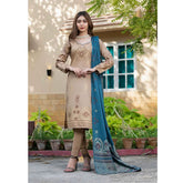 GUL E BAHAR Jacquard Banarsi Lawn 3 Pcs Un-Stitched Suit Vol 1 - 2, Women, 3Pcs Shalwar Suit, Rana Arts, Chase Value