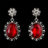 Women's Fancy Earrings - Silver Red, Jewellery, Chase Value, Chase Value