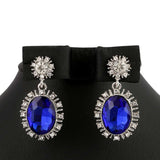 Women's Fancy Earrings - Silver Blue, Jewellery, Chase Value, Chase Value