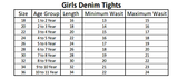 Girls Denim Tights - Black, Kids, Tights Leggings And Pajama, Chase Value, Chase Value