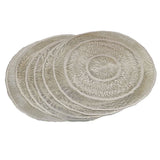 Table Mat Vinyl 6 Pcs Set - A - Golden, Home & Lifestyle, Mats, Chase Value, Chase Value