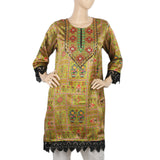 Women's Digital Printed Kurti - Green, Women, Ready Kurtis, Chase Value, Chase Value
