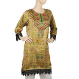 Women's Digital Printed Kurti - Green, Women, Ready Kurtis, Chase Value, Chase Value