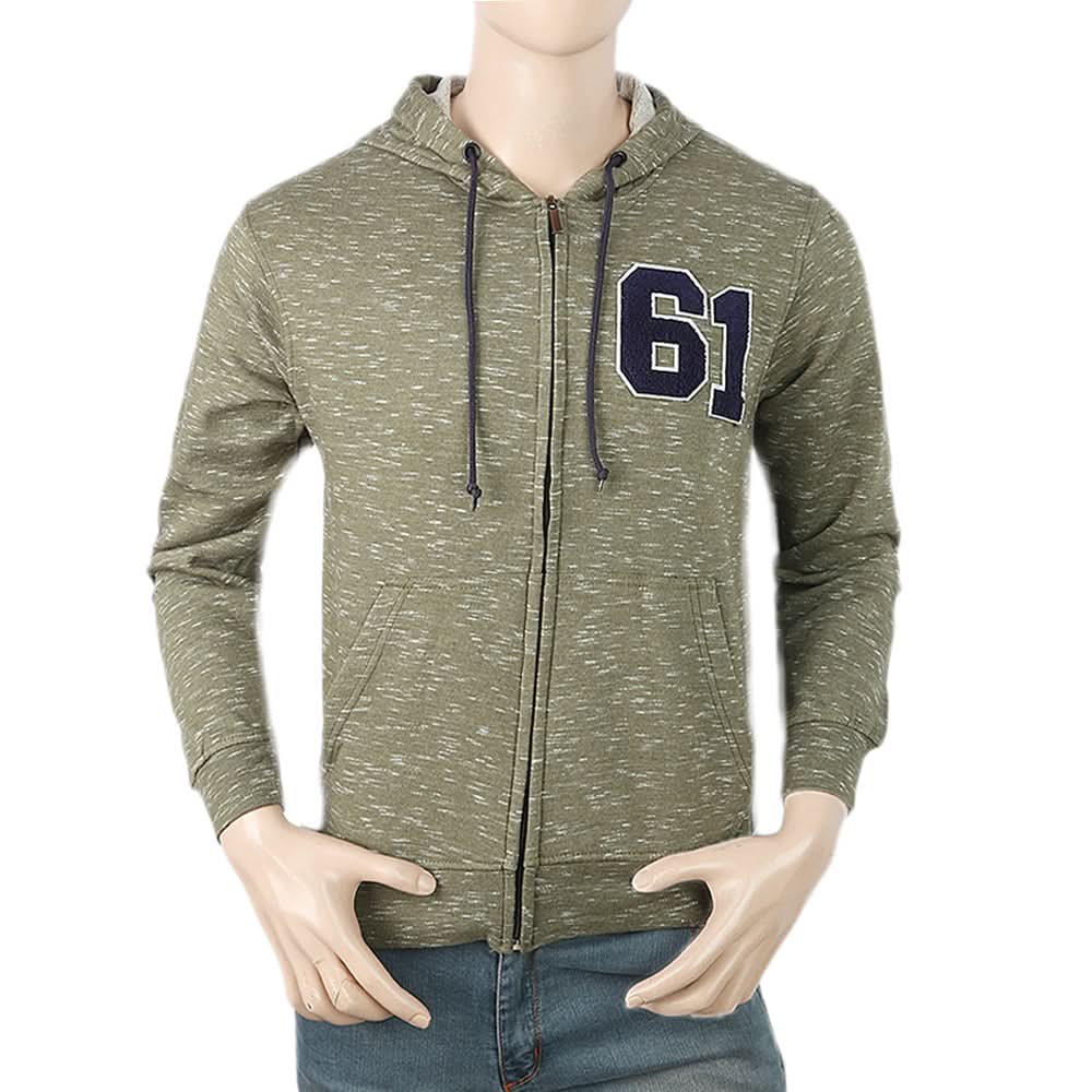Men's Fleece Zip Jacket - Green, Men, Jackets and Hoodies, Chase Value, Chase Value
