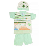 Newborn Unisex Suits 3Pcs - Green, Kids, NB Girls Sets And Suits, Chase Value, Chase Value
