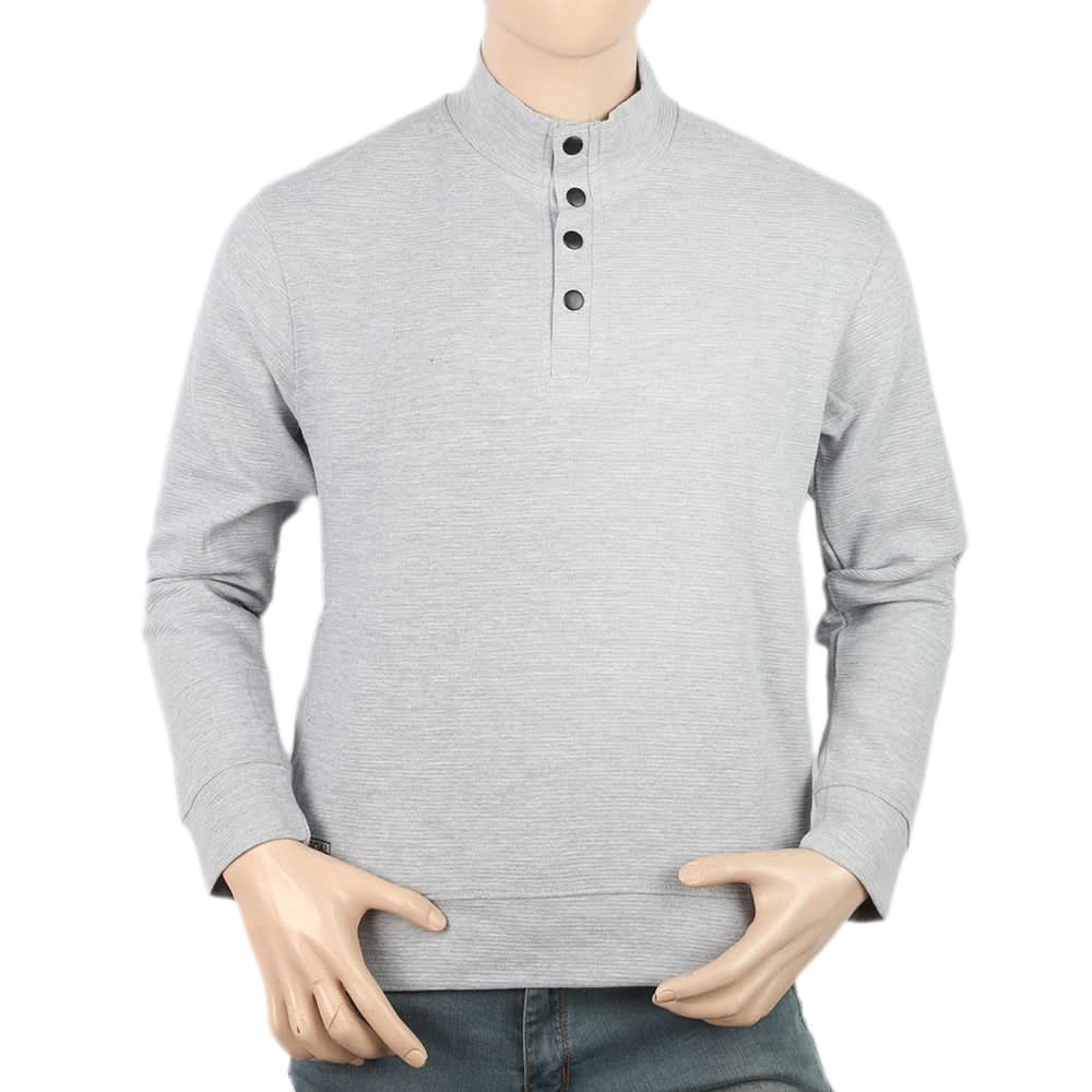 Men's Full Sleeves Fancy Jumper - Grey, Men, Sweater and Sweat Shirts, Chase Value, Chase Value
