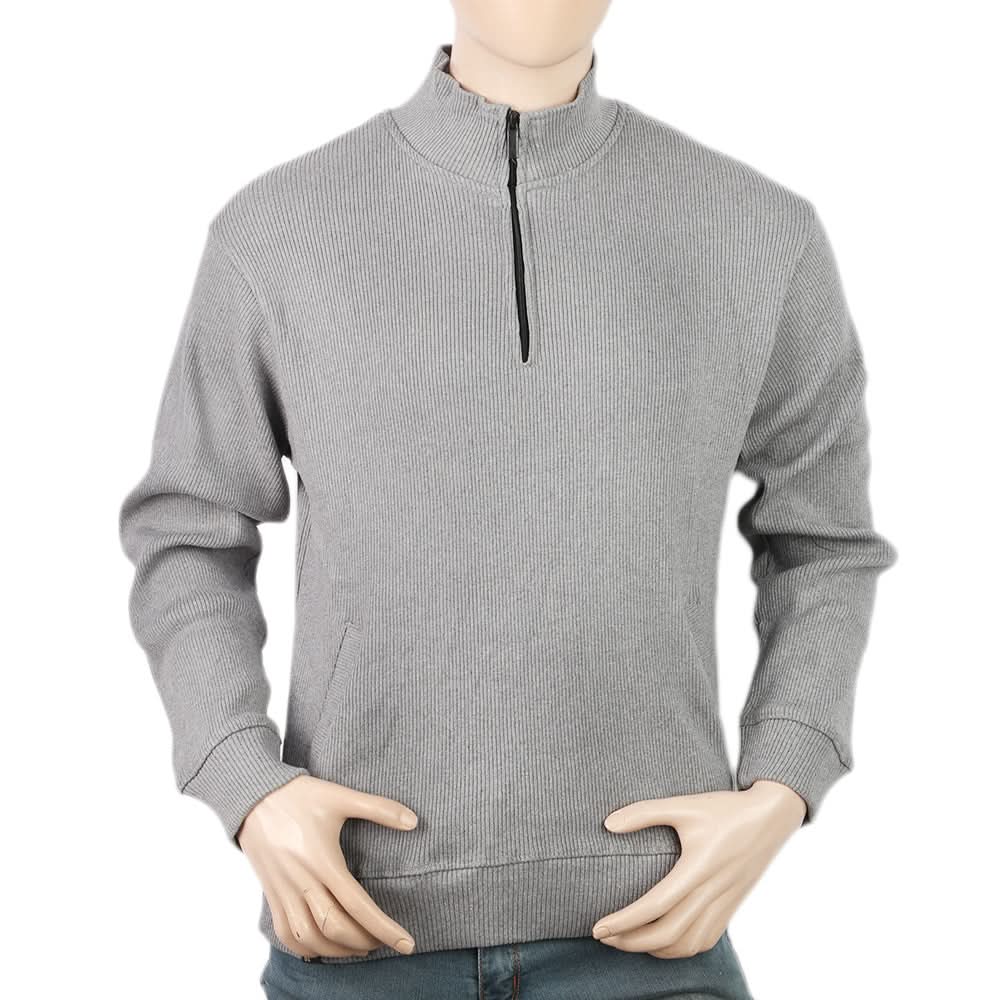 Men's Full Sleeves Fancy Jumper - Grey, Men, Sweater and Sweat Shirts, Chase Value, Chase Value