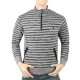 Men's Full Sleeves Fancy Jumper - Grey, Men, Sweater and Sweat Shirts, Chase Value, Chase Value