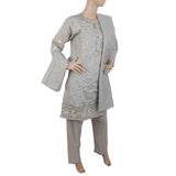 Women's Embroidered Fancy 3Pcs Suit - Grey, Women, Shalwar Suits, Chase Value, Chase Value
