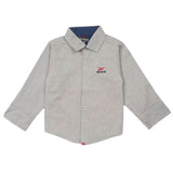Boys Full Sleeves Casual Shirt - Grey, Boys Shirts, Chase Value, Chase Value
