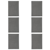 Table Mat - 6Pcs - Grey, Home & Lifestyle, Mats, Chase Value, Chase Value
