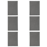 Table Mat - 6Pcs - Grey, Home & Lifestyle, Mats, Chase Value, Chase Value