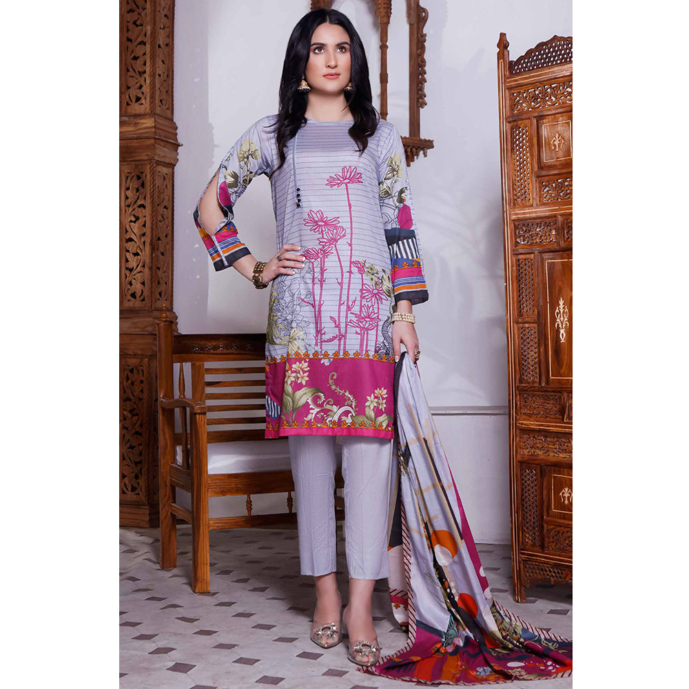Halime Sultan Digital Printed Lawn 2Pcs Unstitched Suit - V1 - 4, Women, 2Pcs Shalwar Suit, Halima Sultan, Chase Value