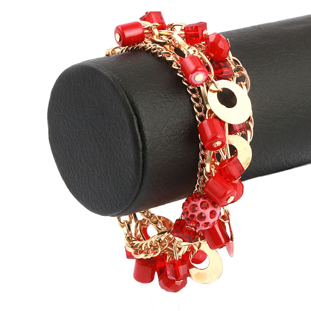Women's Bracelet - Red, Women, Bangles & Bracelets, Chase Value, Chase Value