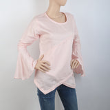 Women's Front Lace Top With Cut Daman - Pink, Women, Ready Kurtis, Chase Value, Chase Value