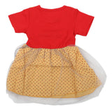 Newborn Girls Frock - Red, Kids, NB Girls Frocks, Chase Value, Chase Value