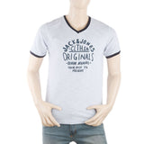 Men's Round Neck Half Sleeves T-Shirt - Blue, Men, T-Shirts And Polos, Chase Value, Chase Value