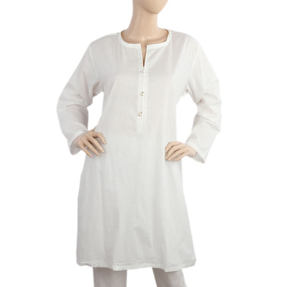 Women's Doria Kurti - White, Women, Ready Kurtis, Chase Value, Chase Value