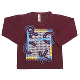 Boys Full Sleeves T-Shirt 8734 - Dark Purple, Kids, Boys T-Shirts, Chase Value, Chase Value