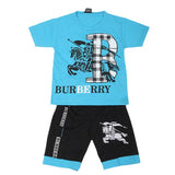 Boys Short Suit - Blue, Kids, Boys Sets And Suits, Chase Value, Chase Value