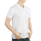 Men's Half Sleeves Polo T-Shirt - White, Men's T-Shirts & Polos, Chase Value, Chase Value