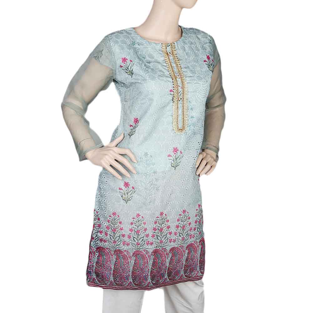 Women's Fancy kurti - Sea Green, Women, Ready Kurtis, Chase Value, Chase Value
