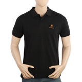 Men's Half Sleeves Polo T-Shirt - Black, Men's T-Shirts & Polos, Chase Value, Chase Value