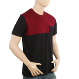 Men's Half Sleeves T-Shirt - Maroon, Men's T-Shirts & Polos, Chase Value, Chase Value