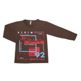 Boys Full Sleeves T-Shirt 8737 - Olive Green, Kids, Boys T-Shirts, Chase Value, Chase Value