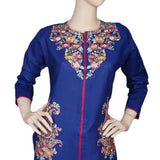 Women's Embroidered Kurti - Royal Blue, Women, Ready Kurtis, Chase Value, Chase Value